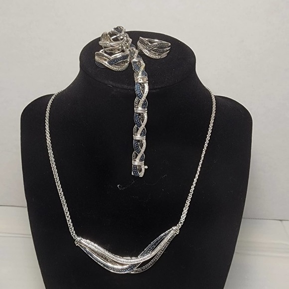 Diamond Necklace Set BR Sun - Picture 1 of 12